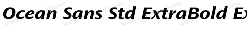 Ocean Sans Std ExtraBold Extended字体转换